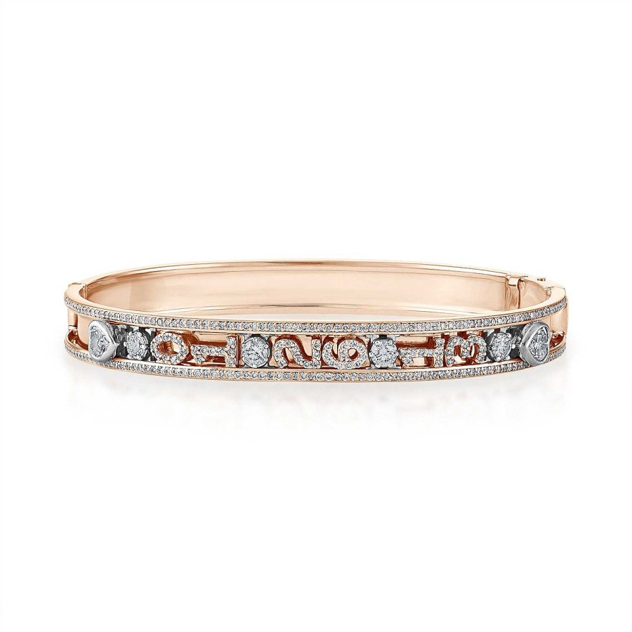 Bracelets SG Fine | Mini Personalized Pave Slider Bangle