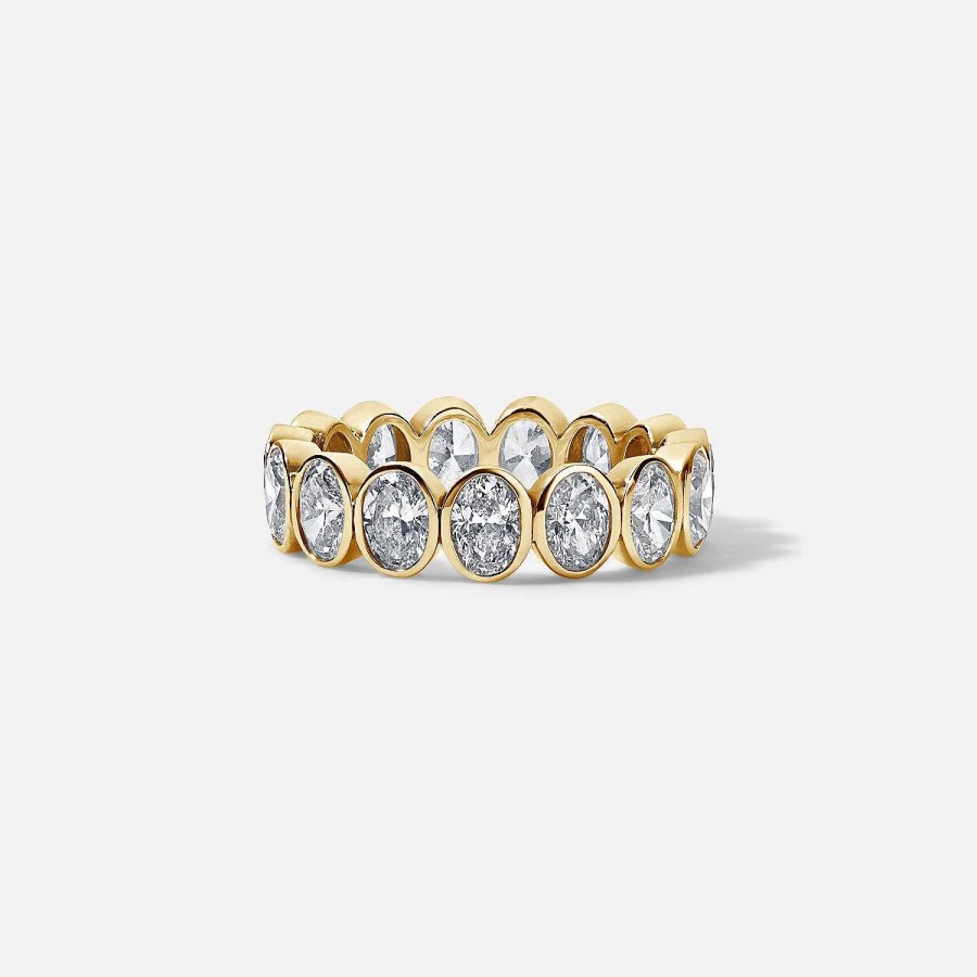 Rings SG Fine | Bezel Set Oval Cut Eternity Band 3.21Ct