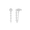 Earrings EF Collection | Multi Diamond Chain Stud Earring