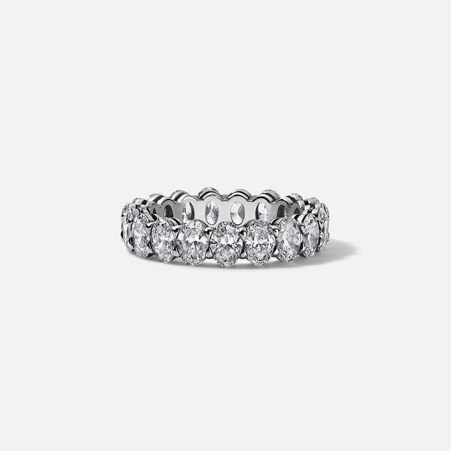 Rings SG Fine | Oval Cut Eternity Band 3.90Ct