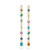 Earrings Nadine Aysoy | Catena Rainbow Extra Long Earrings 18K Yellow Gold