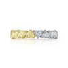 Rings SG Fine | Two Tone Heart Eternity Band 18K White/Yellow Gold