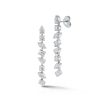 Earrings SG Fine | Multi Shape Diamond Drop Stud Earrings 14K White Gold