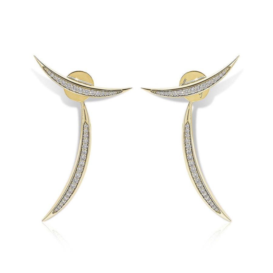 Earrings Susana Martins | Calatrava Diamond Strokes Earrings