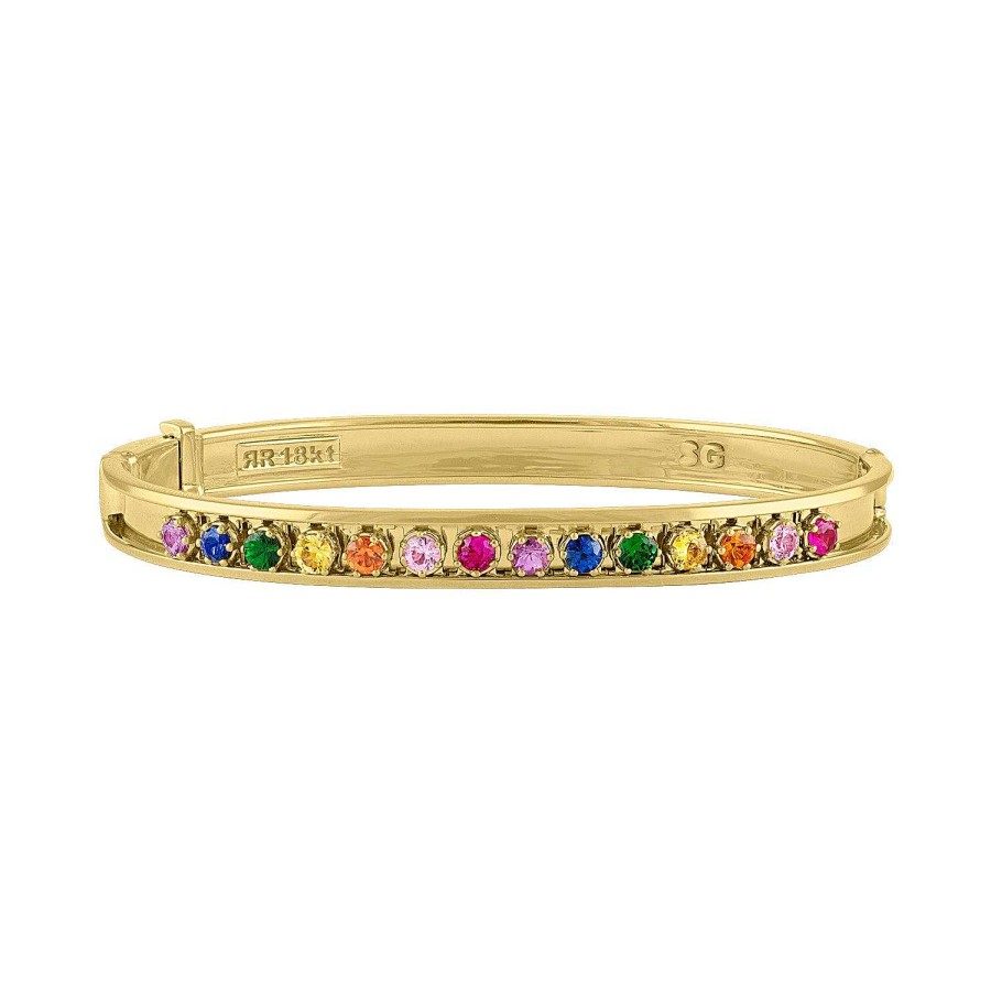 Bracelets SG Fine | Mini Rainbow Slider Bangle