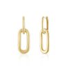 Earrings SG Fine | Paperclip Gold Drop Earrings