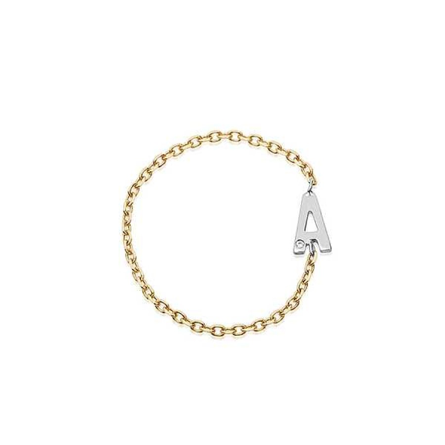 Rings Kelly Bello | Mini Initial Chain Ring