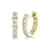 Earrings SG Fine | Diamond Baguette Huggies