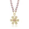 Necklaces Harwell Godfrey | Pearl Poppy Diamond And Gemstone Pendant 18K Yellow Gold