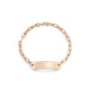 Bracelets Walters Faith | Carrington Mini Gold Id Bar Bracelet 18K Rose Gold