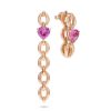 Earrings Nadine Aysoy | Catena Long Heart Earrings