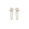 Earrings Zoe Chicco | Diamond Shape Chain Studs