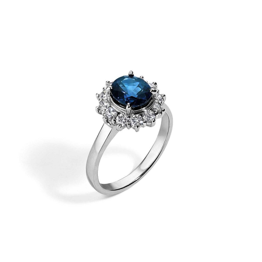 Rings SG Fine | Vintage Sapphire Ring Platinum