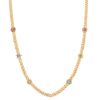 Necklaces Bernard James | Flora Curb Chain Necklace 14K Yellow Gold