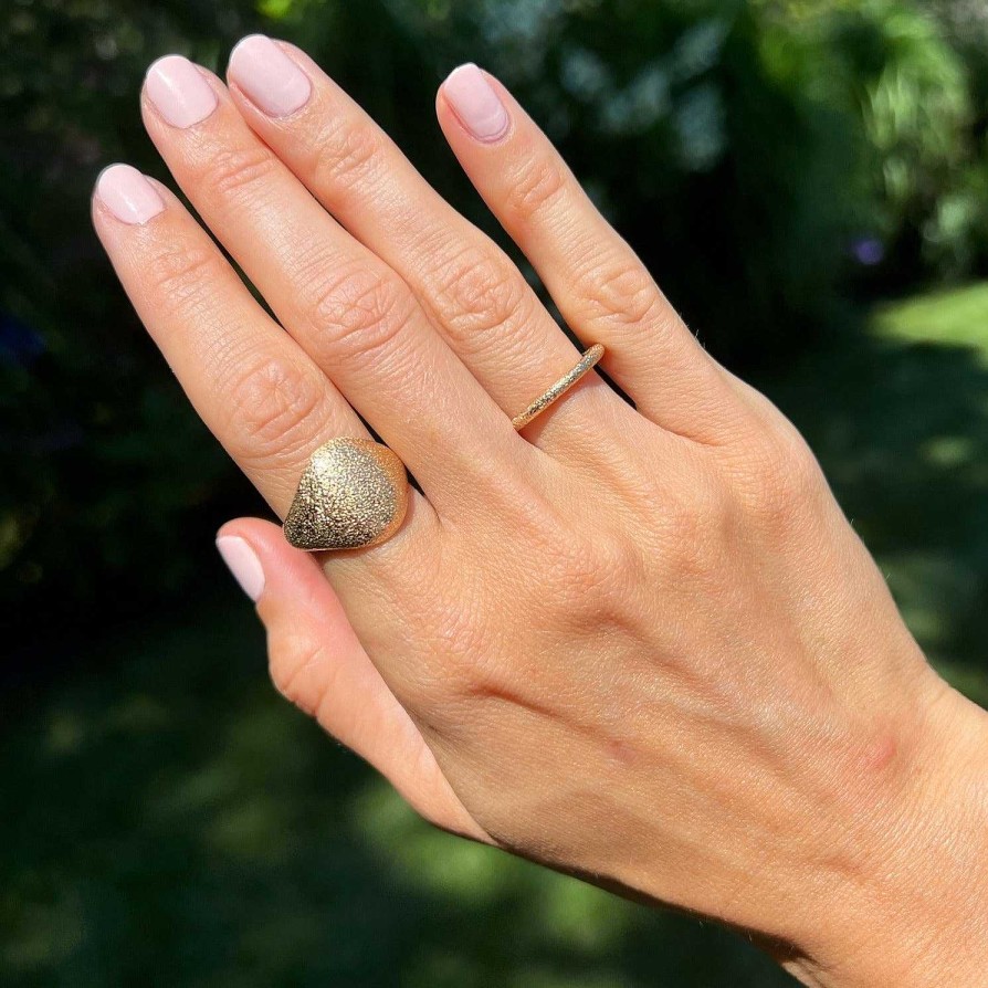 Rings Imperfect Grace | Millie Stack Band 14K Yellow Gold