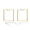 Earrings Cadar | Foundation Medium Square Hoops 18K Yellow Gold