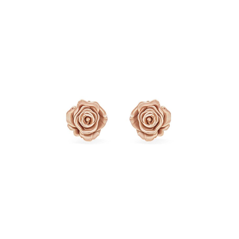 Earrings Bernard James | Maxi Rosa Earring 14K Rose Gold