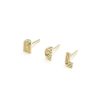 Earrings Alexa Sidaris | Radiant Initial Stud