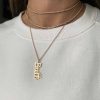 Necklaces Noush Jewelry | Jumbo Gold Script Name Charm