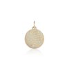 Necklaces Imperfect Grace | Andrea Charm Medallion 14K Yellow Gold