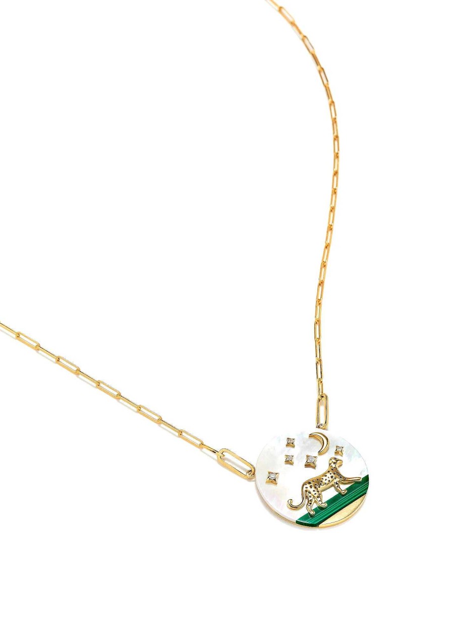 Necklaces Yvonne Leon | Collier R Ves Toil S Or Jaune 18K Yellow Gold