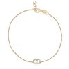 Bracelets Kelly Bello | Mini Pave Initial Bracelet