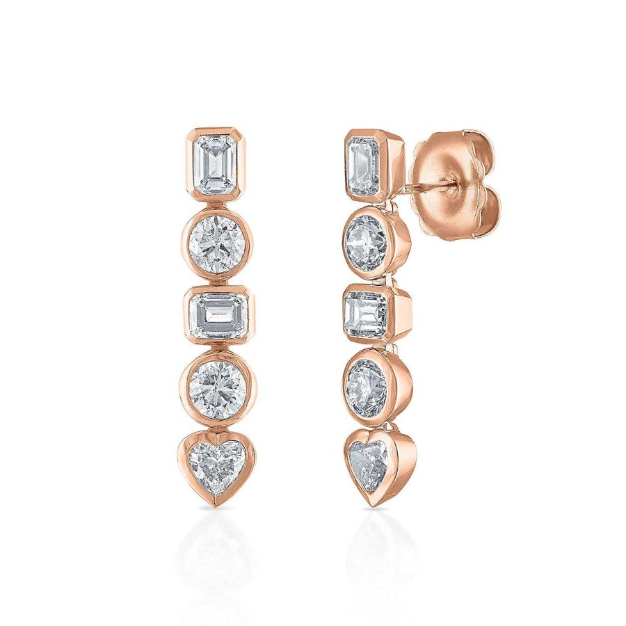 Earrings SG Fine | Fancy Bezel Drop Earrings