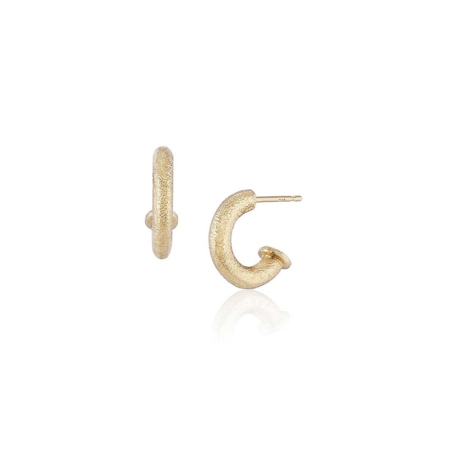 Earrings Imperfect Grace | Bree Hoop 14K Yellow Gold