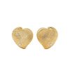 Earrings Yvonne Leon | Large Heart Shell Stud Earrings 9K Yellow Gold