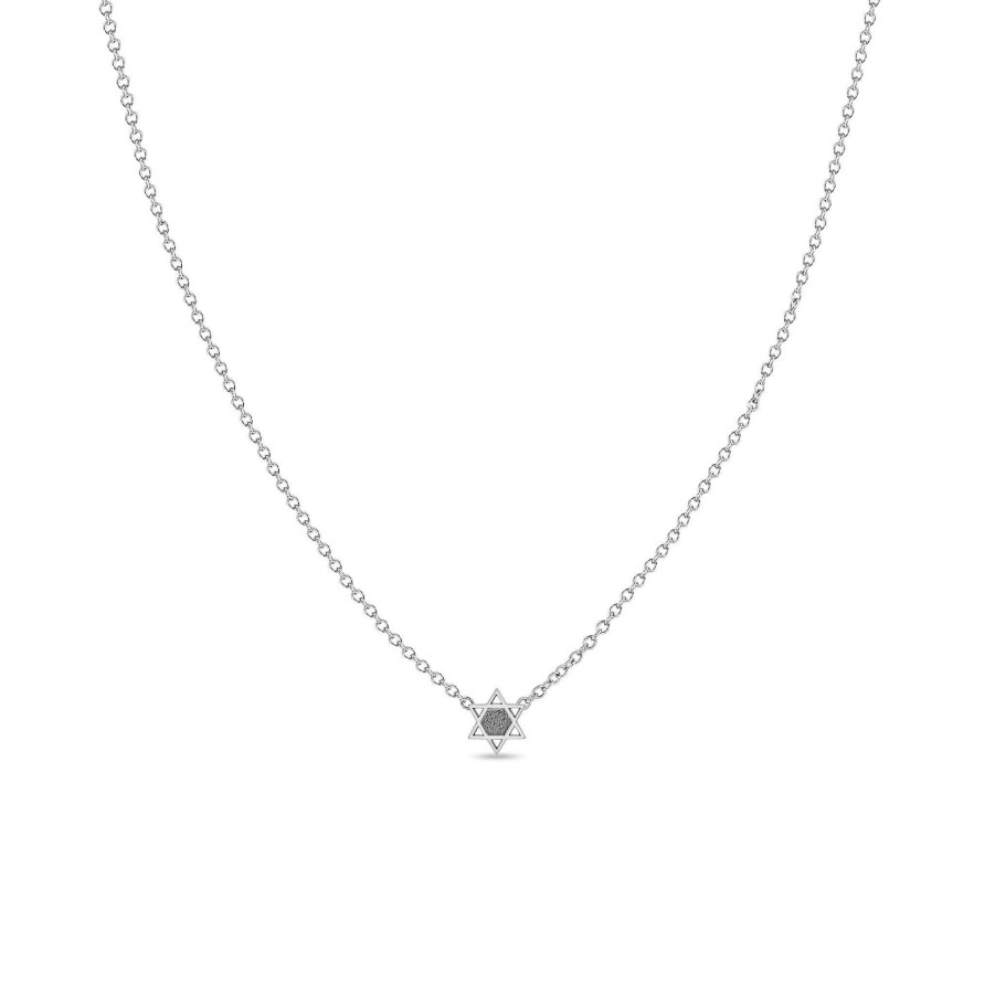 Necklaces Zoe Chicco | Itty Bitty Star Of David Necklace