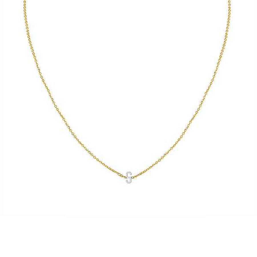 Necklaces Kelly Bello | Mini Mini Initial Necklace