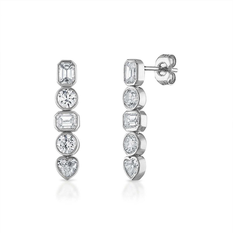 Earrings SG Fine | Fancy Bezel Bar Earring