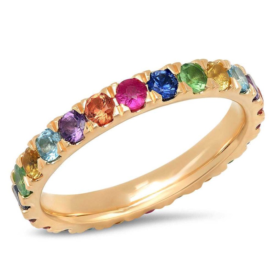 Rings Eriness Jewelry | Large Multicolored Gemstone Ring