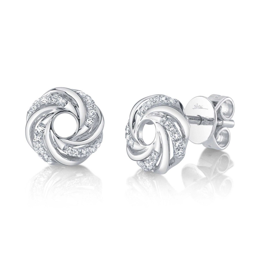 Earrings SG Fine | Round Twist Studs