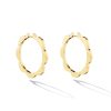 Earrings Cadar | Large Triplet Hoop Earrings 18K Yellow Gold